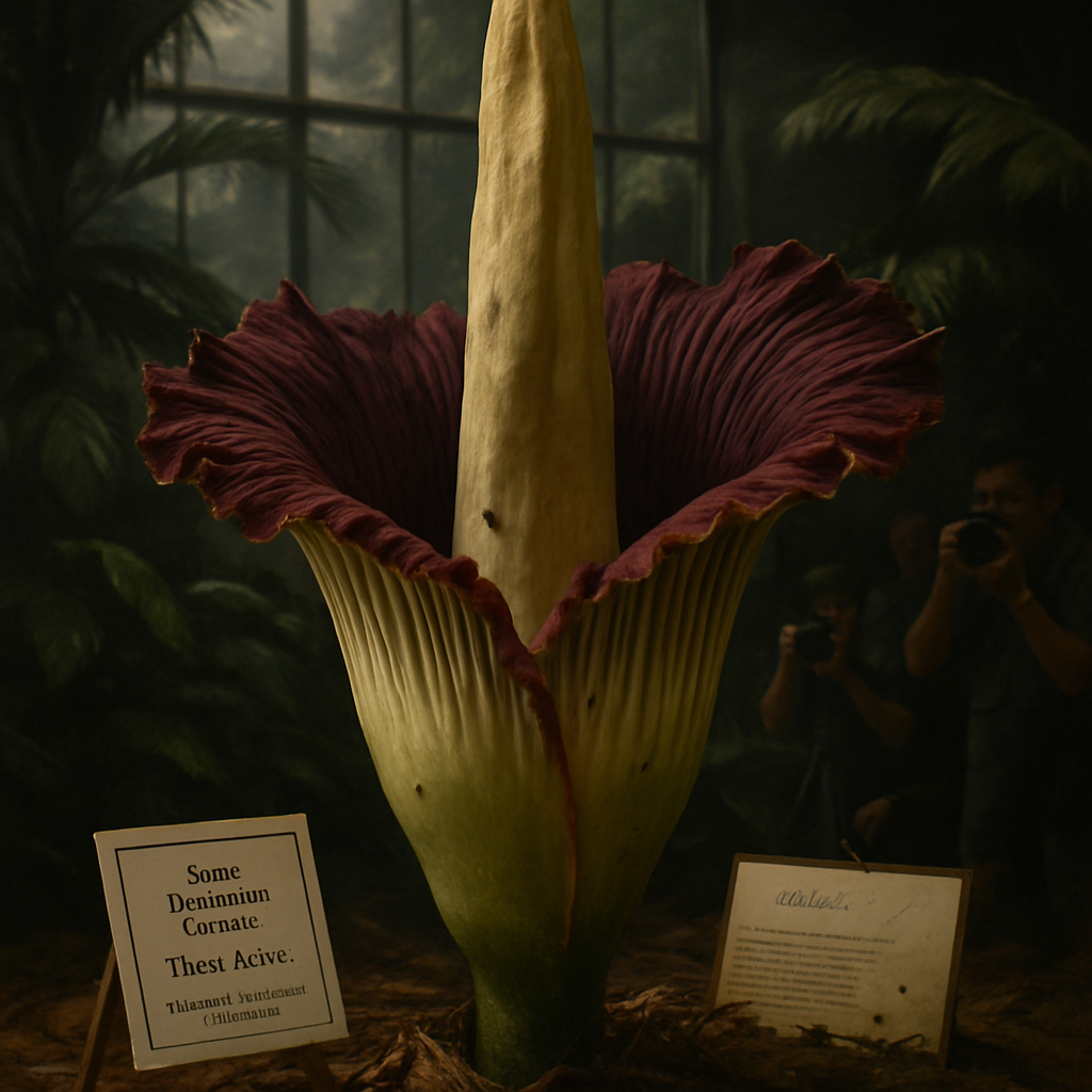 Titan Arum Amorphophallus Titanum Painting by diamonds kit