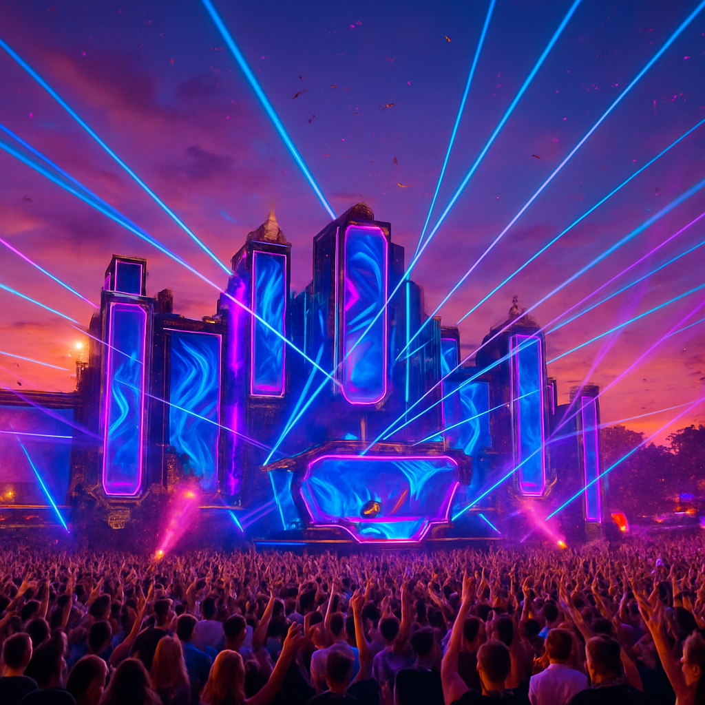 Tomorrowland Boom Belgium paint by color