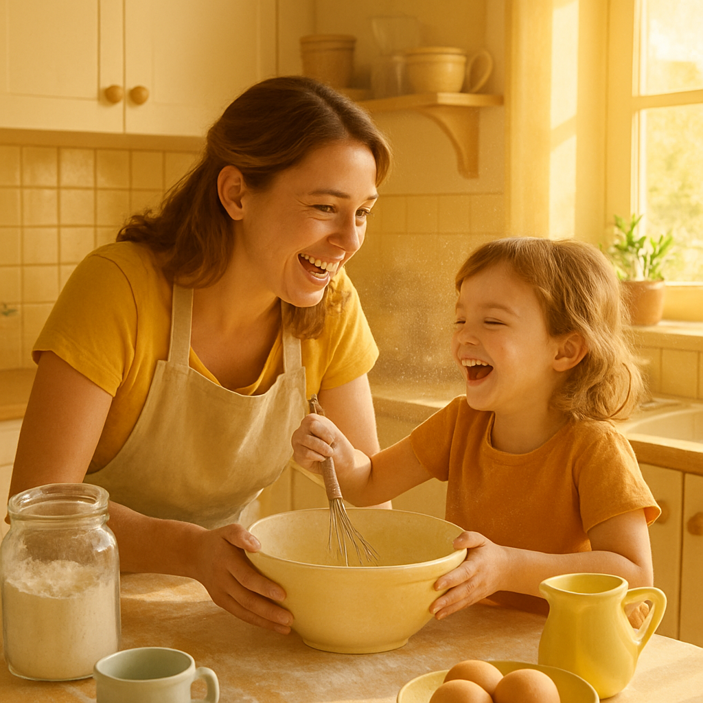 Cozy Morning Light And Shared Laughter paint by color