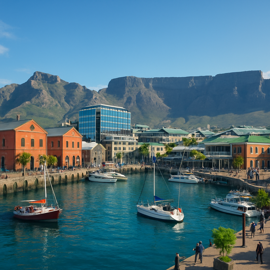 Cape Town Waterfront Painting by diamonds kit