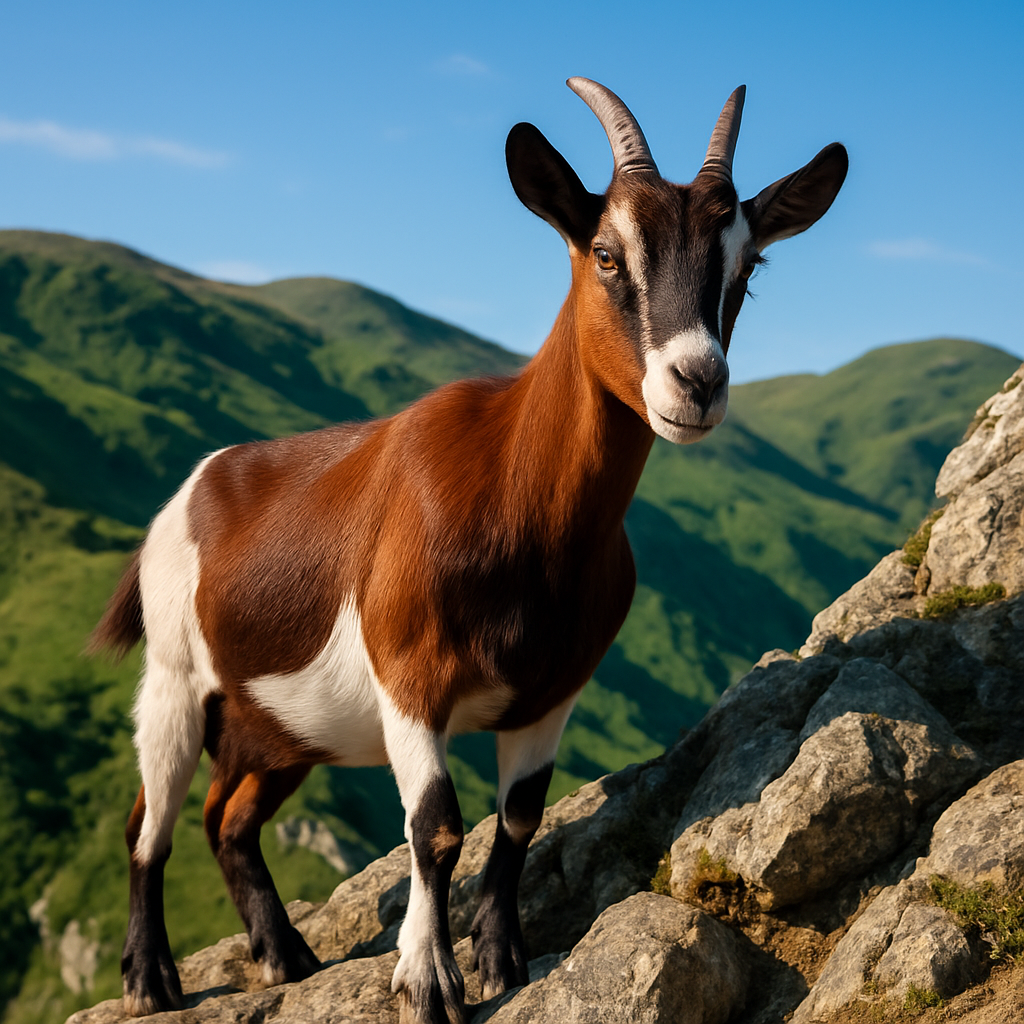 Oberhasli Goat painting diamond kit