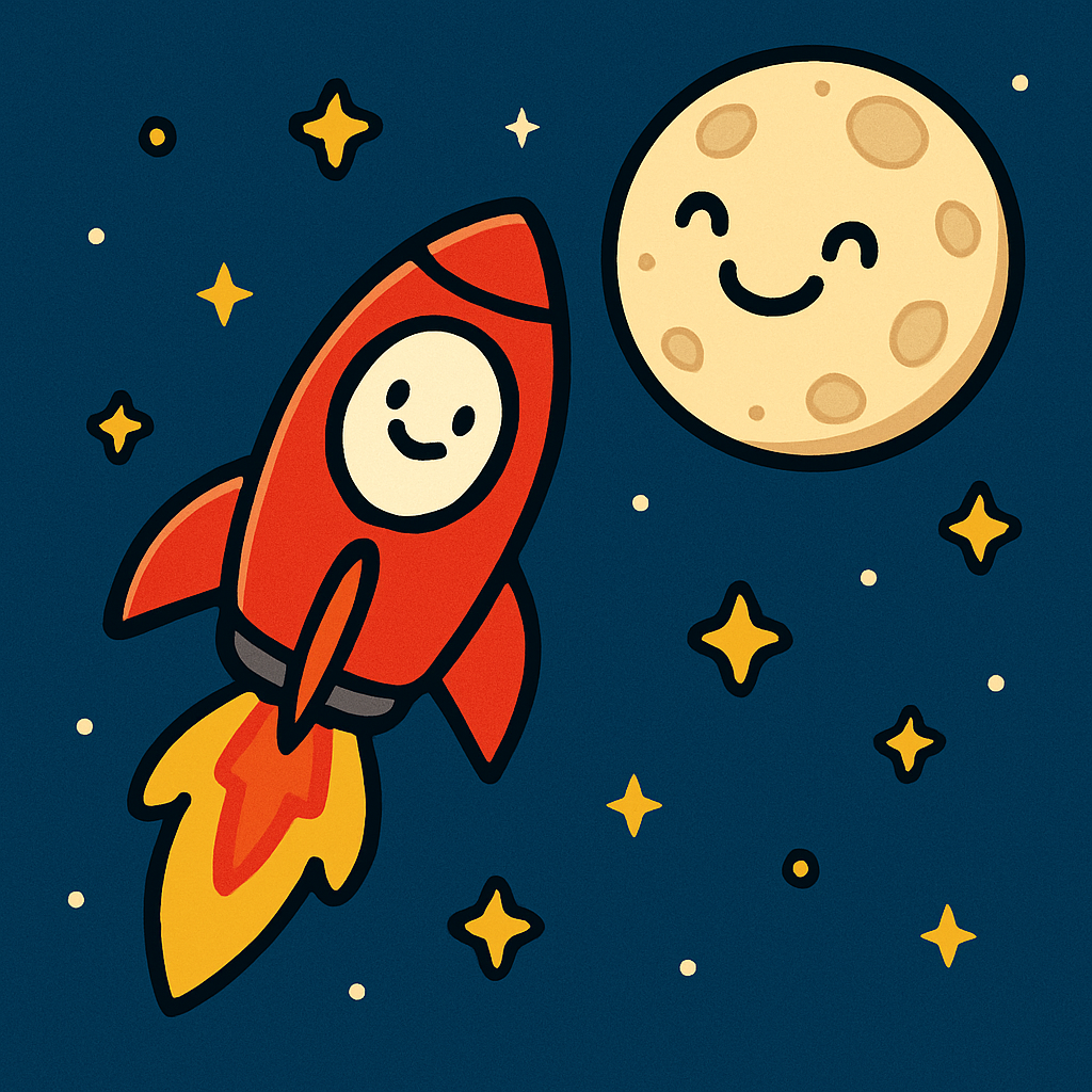 Rocket To The Moon paint by diamond