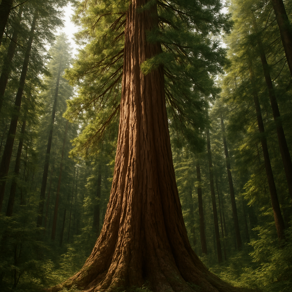 Coast Redwood Tree Sequoia Sempervirens Paint by diamonds kits