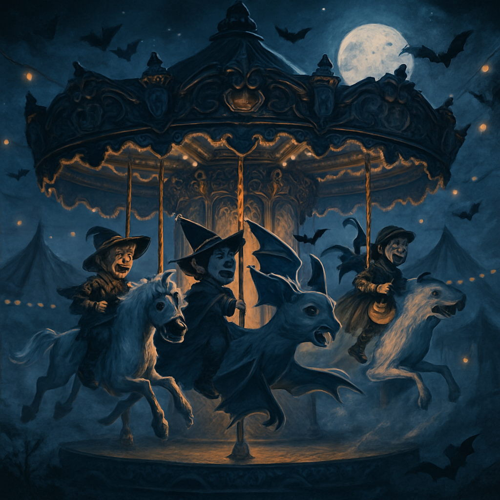 Midnight Trickster Carousel DIY paint by diamonds