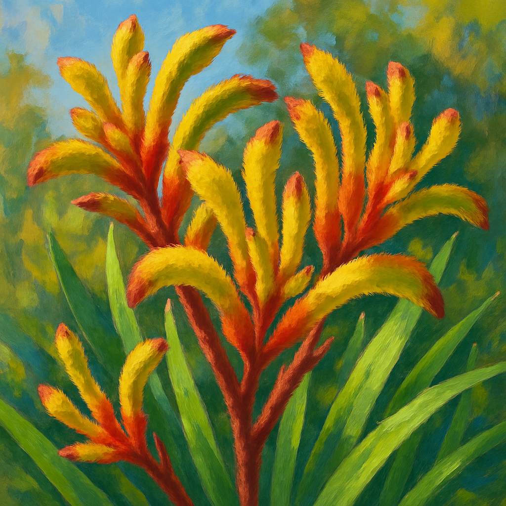 Kangaroo Paw Plant Anigozanthos Flavidus diamond painting