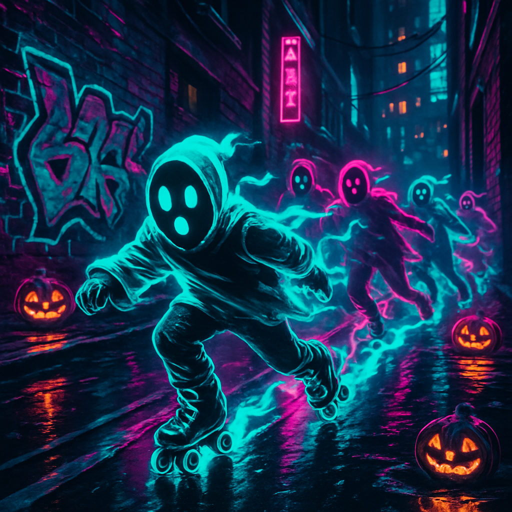 Neon Phantom Skate Parade Paint by diamonds kits