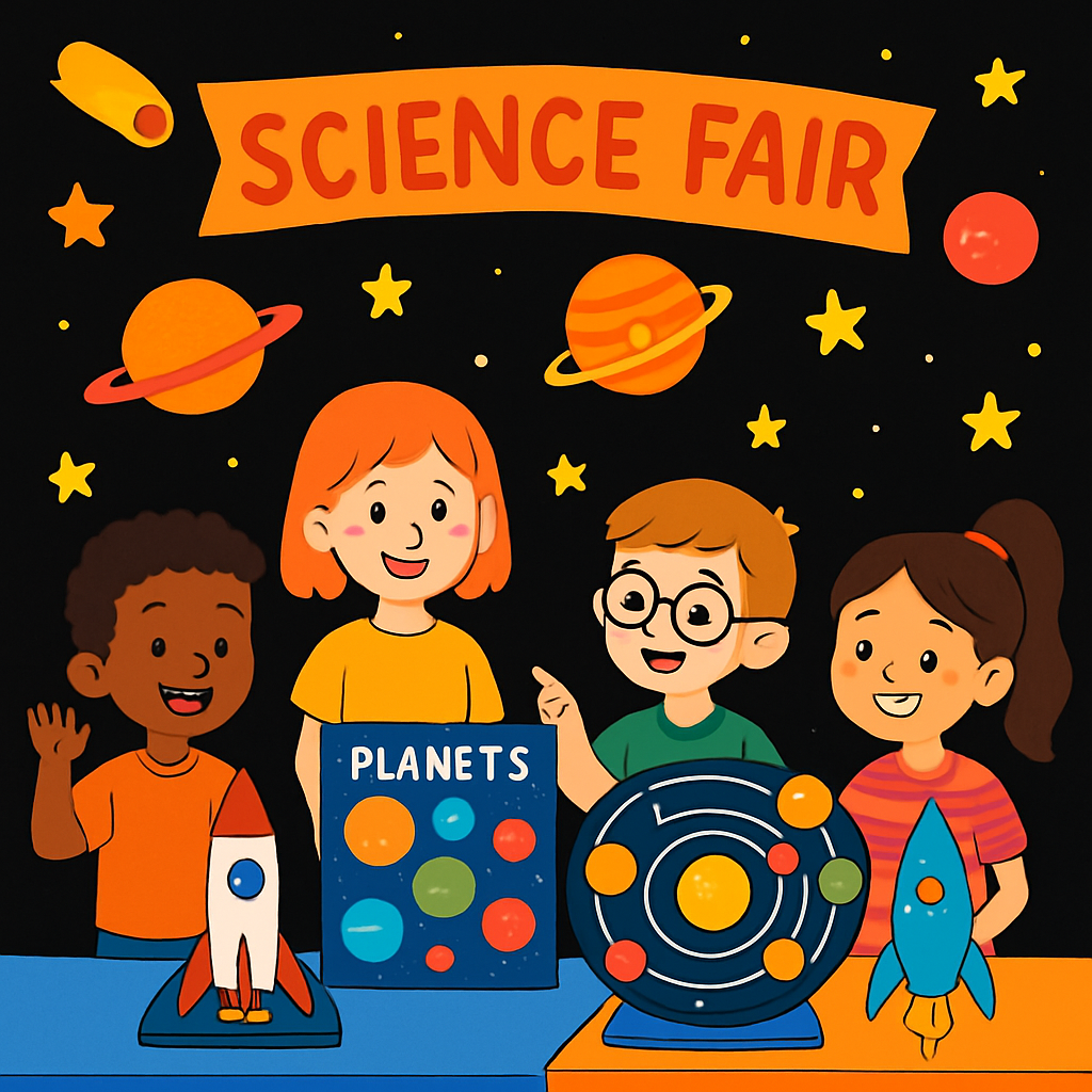 Galactic Science Fair paint by diamond