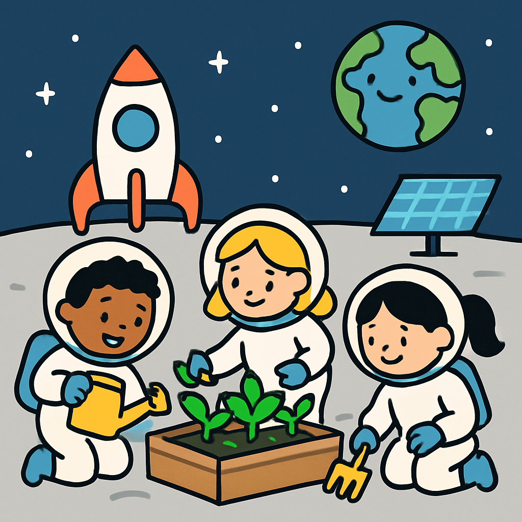 Space Garden Explorers Paint by diamonds kits