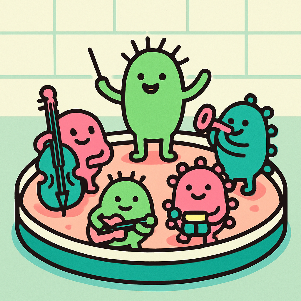 Microbe Music Band diamond painting