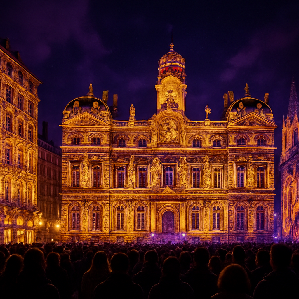 Fête Des Lumières Lyon paint by diamonds
