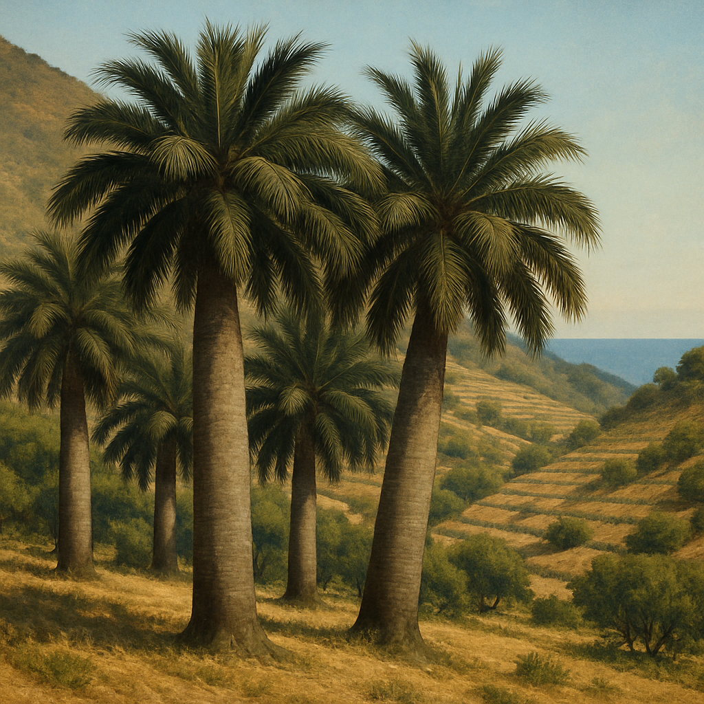 Jubaea Chilean Wine Palm Jubaea Chilensis Painting by diamonds kit