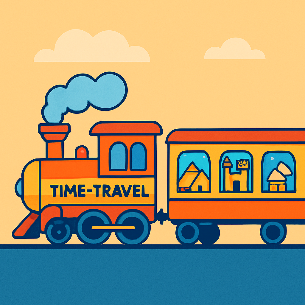 Time Train Adventure paint by color