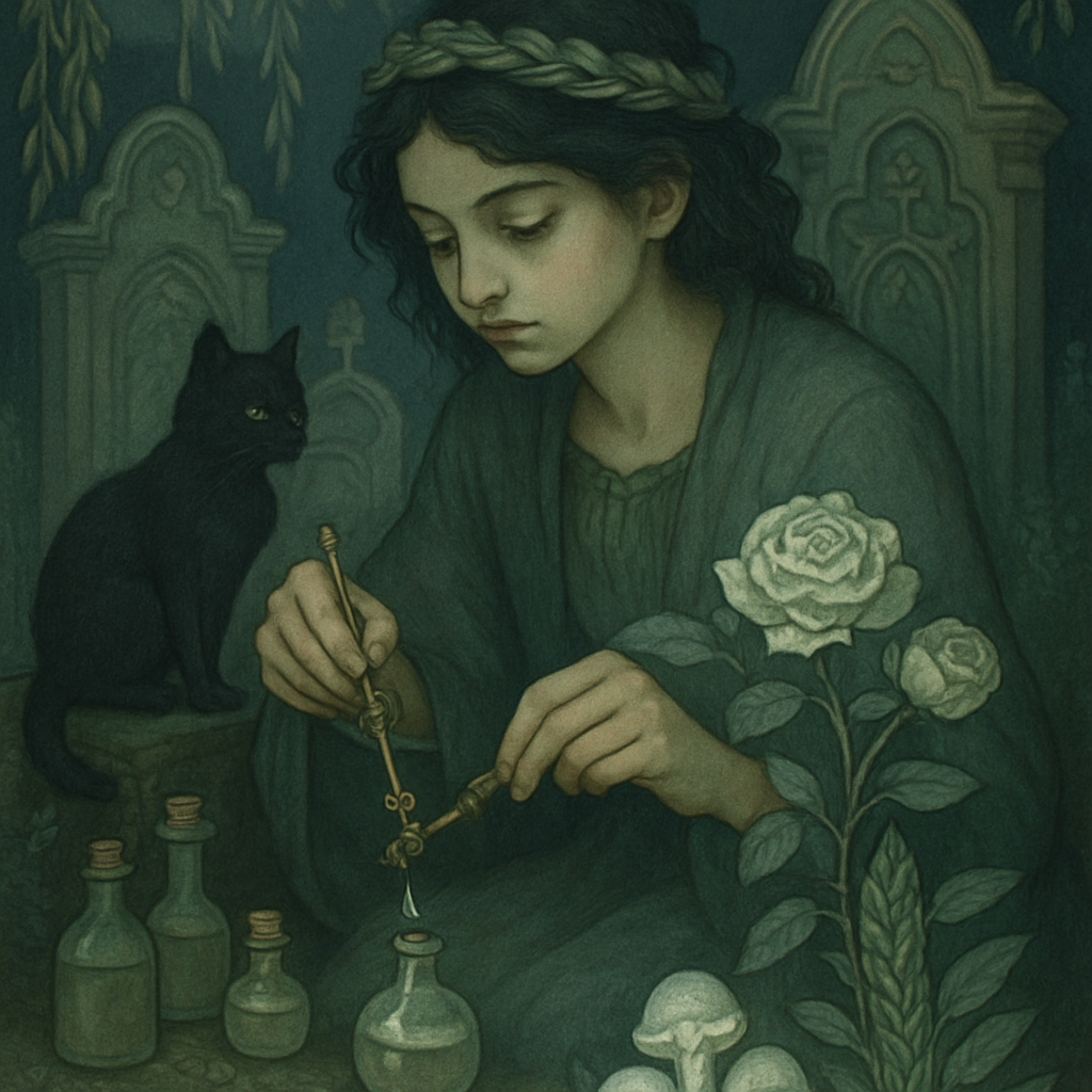 Crypt Garden Herbalist diamonded painting kits