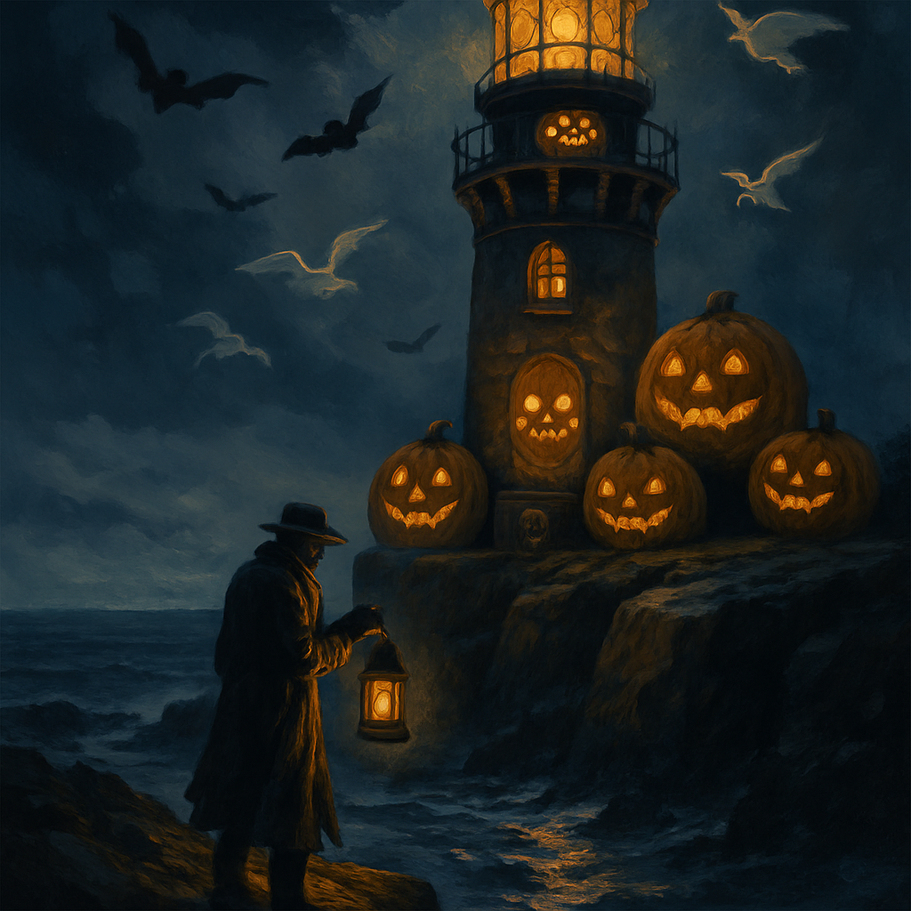 Halloween Lighthouse Beacon DIY paint by diamonds