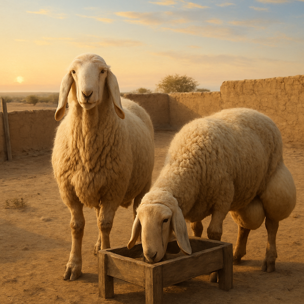 Baluchi Sheep Pakistan paint by color