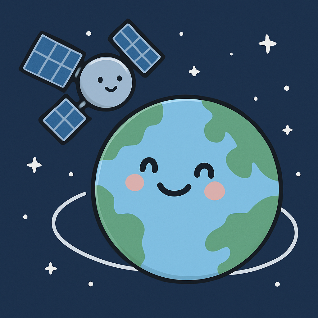 Friendly Satellite paint by diamond