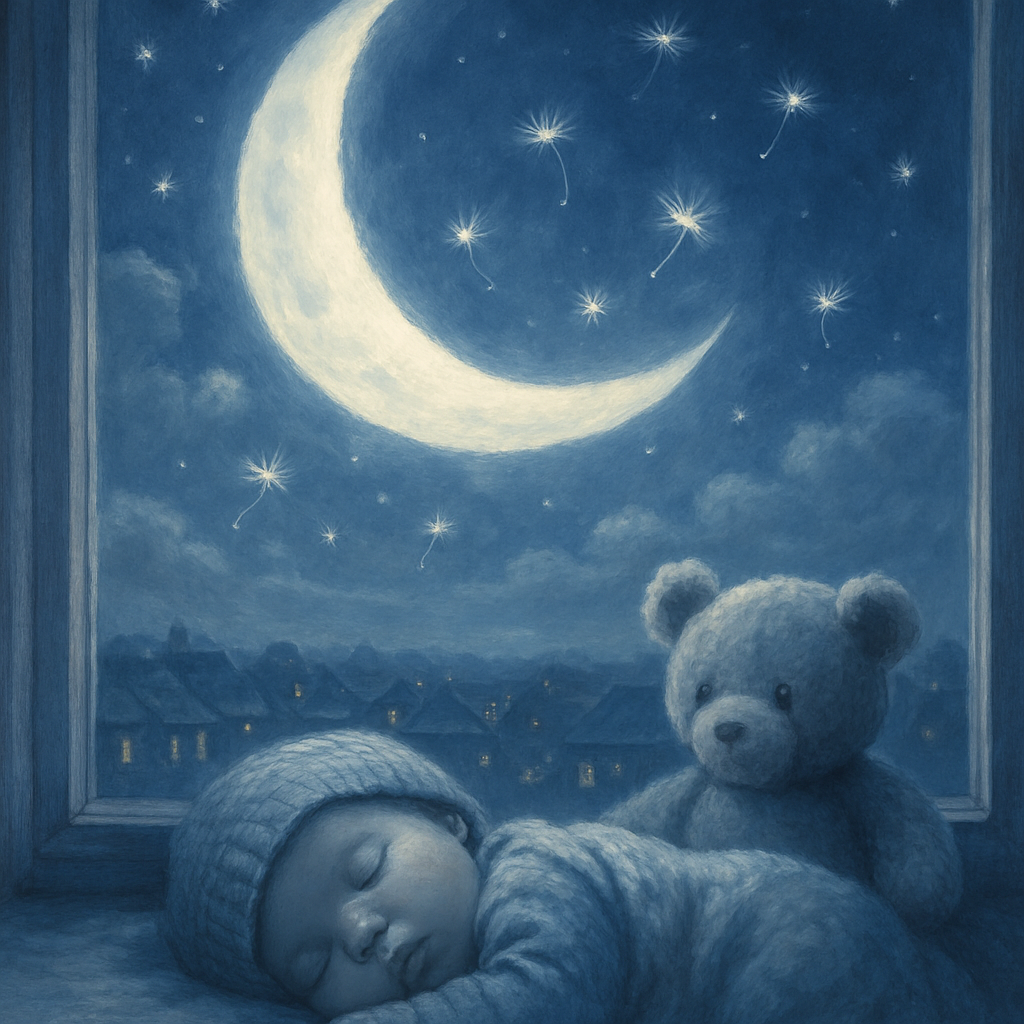 Baby Boy Moonlit Lullaby Paint by diamonds kits