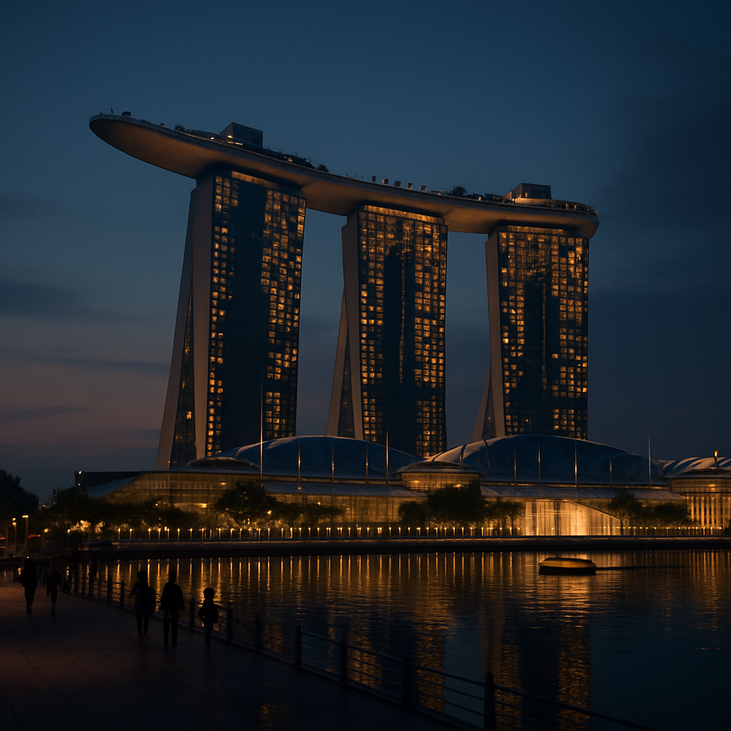 Marina Bay Sands - Singapore, Singapore diamond painting