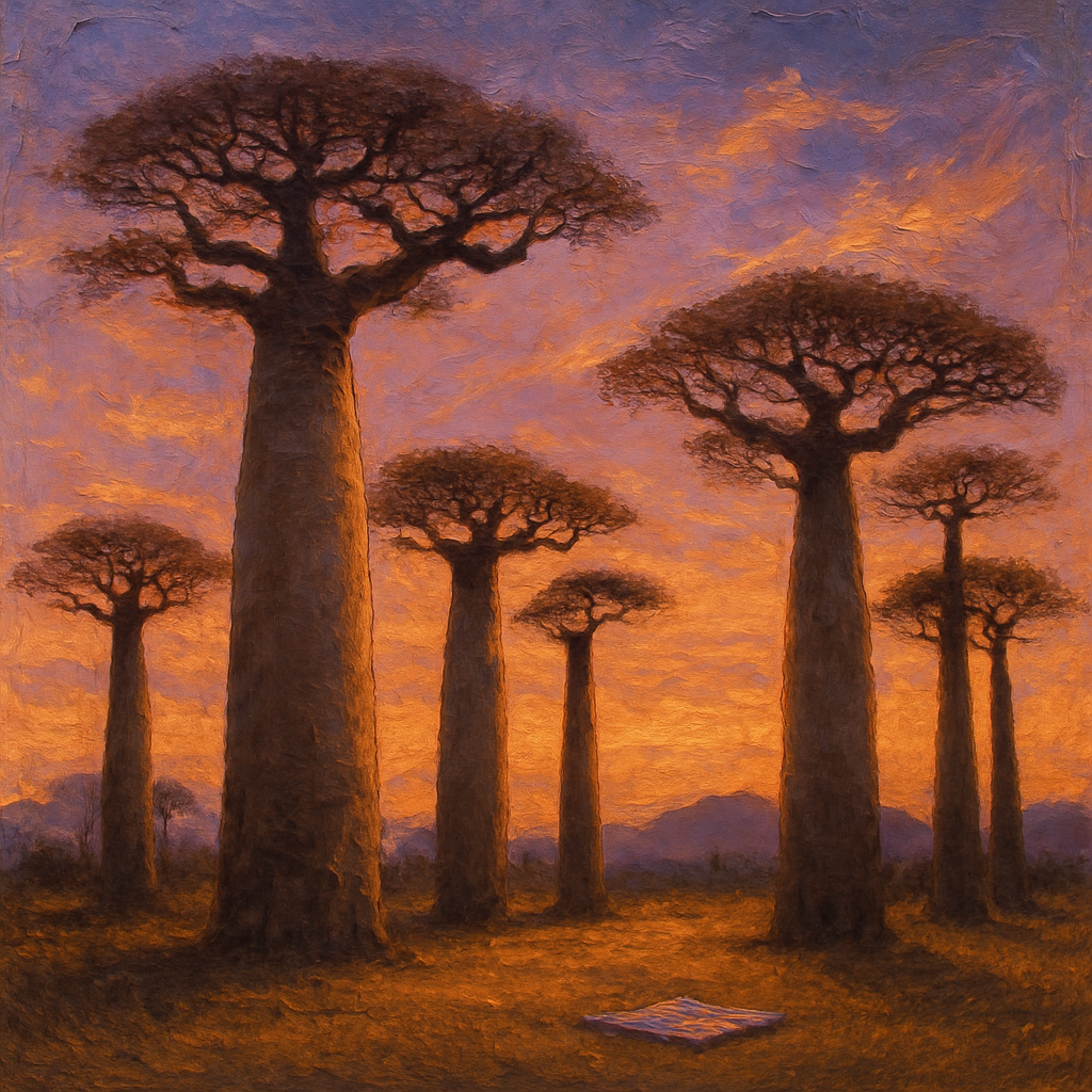 Adansonia Grandidieri Grandidier Baobab diamond painting