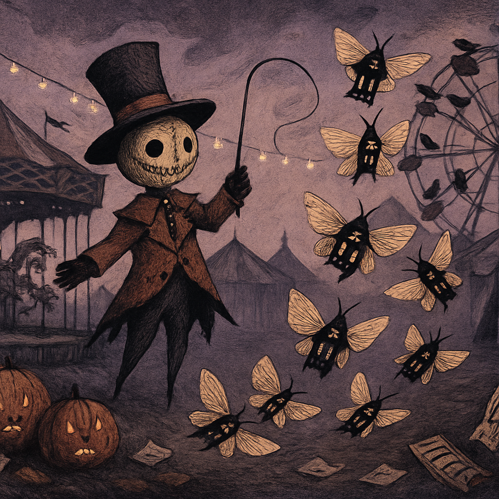 Carnival Of The Paper Moths diamonded painting kits