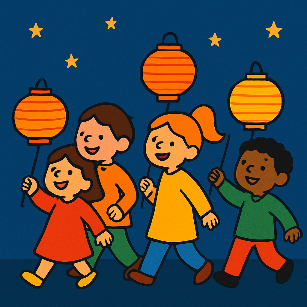 Festival Of Lights Lantern Parade Paint by diamonds art