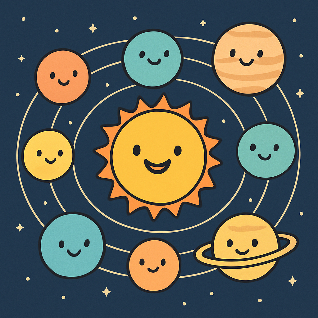 Solar System Friends Gathering DIY paint by diamonds