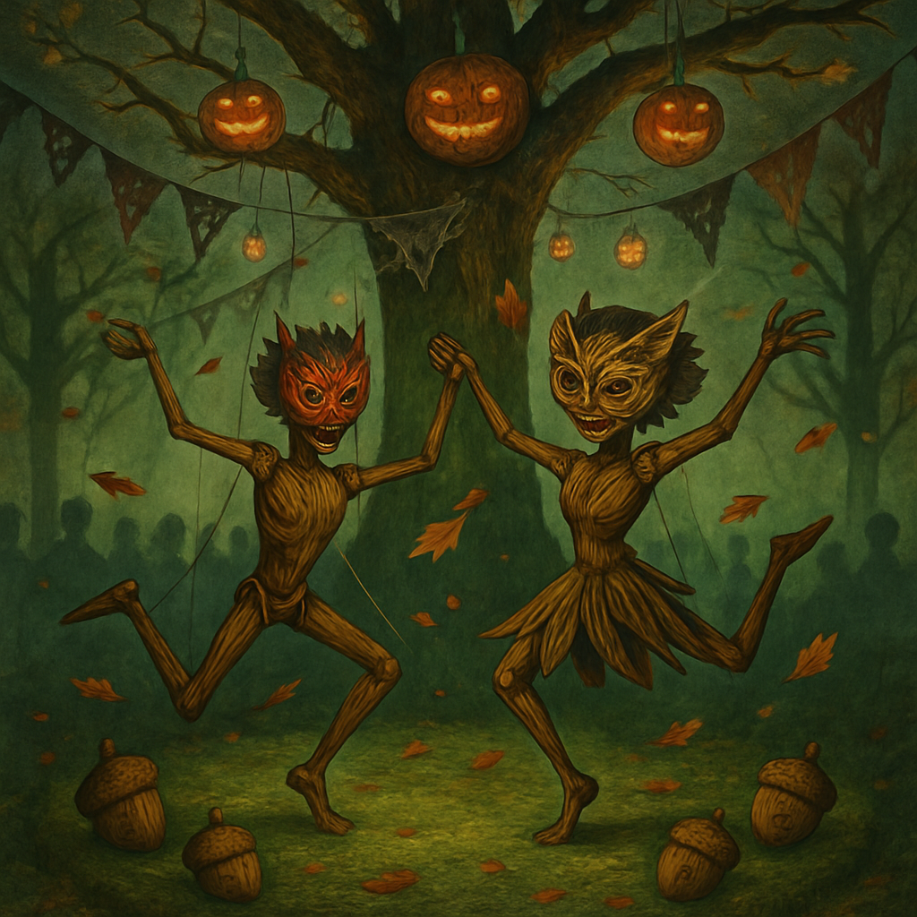 The Marionette Masquerade Of Hollow Oak paint by diamond