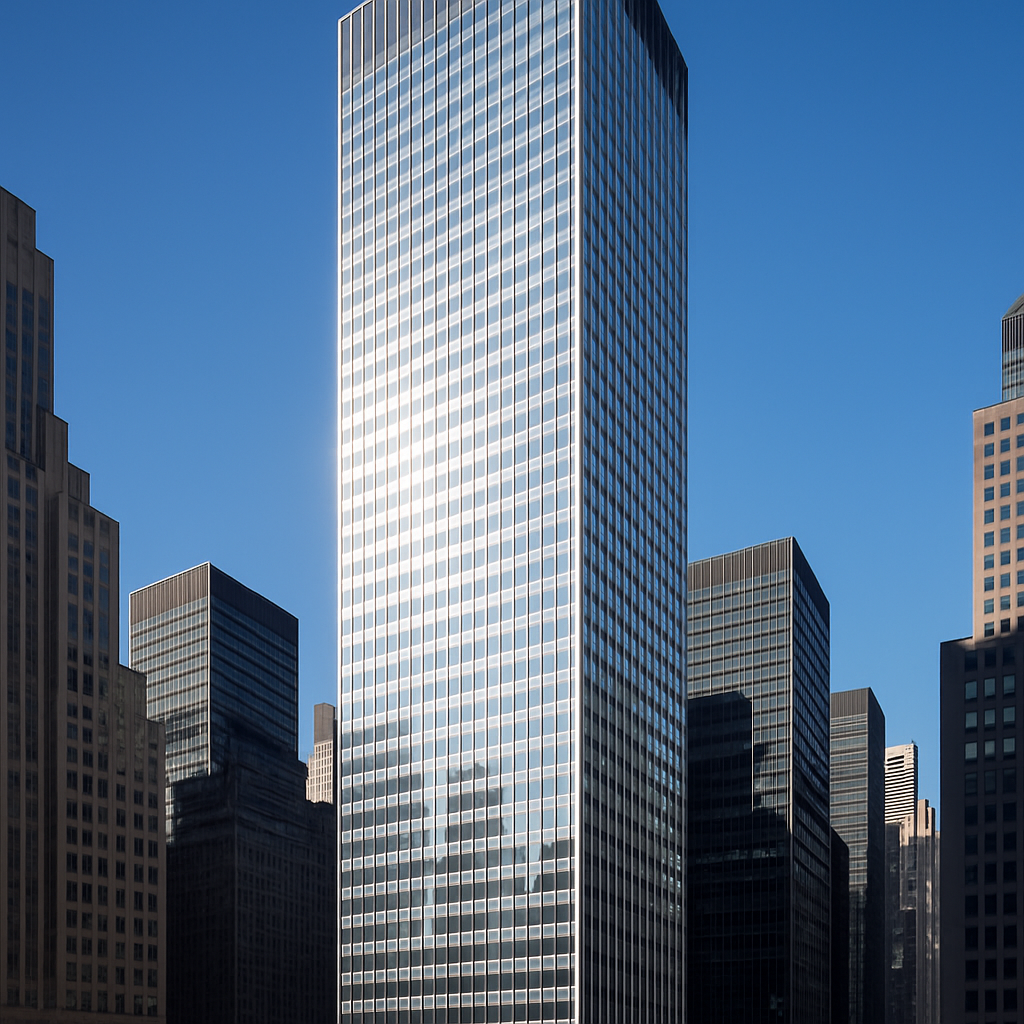 Seagram Building paint by color