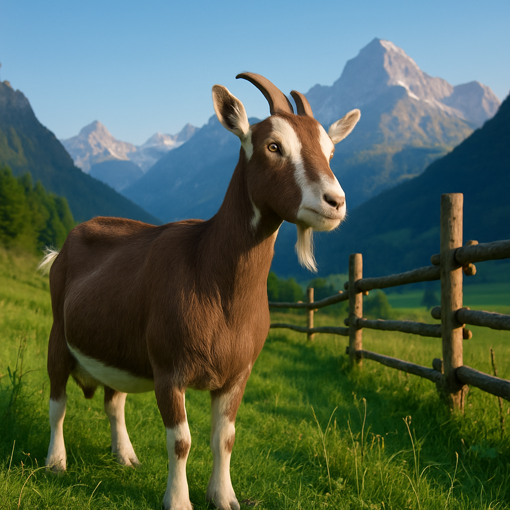 Toggenburg Goat - Switzerland paint by diamond