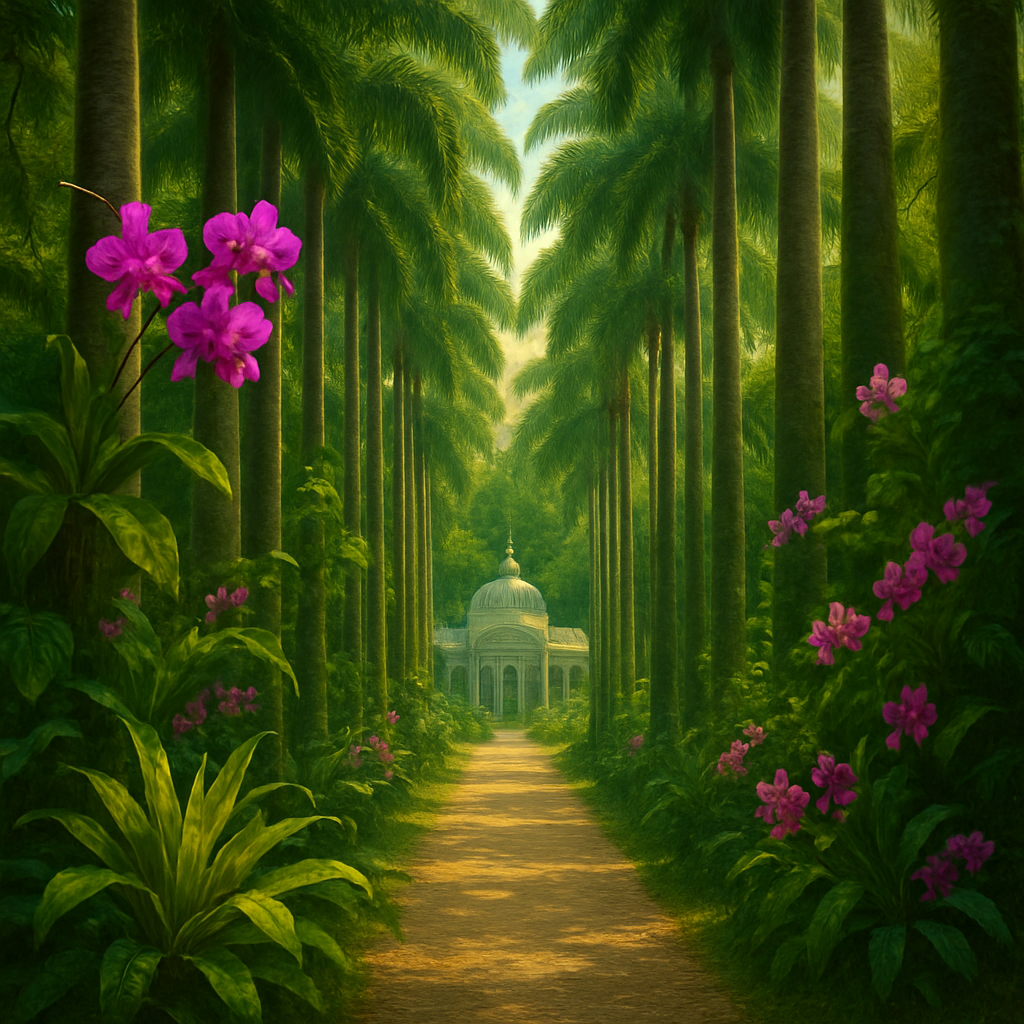 Jardim Botanico Rio De Janeiro paint by color