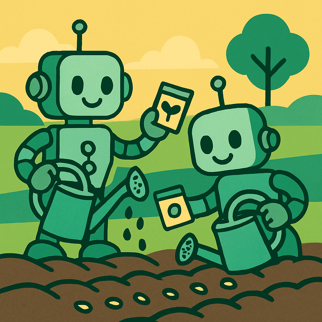 Robot Gardeners DIY paint by diamonds