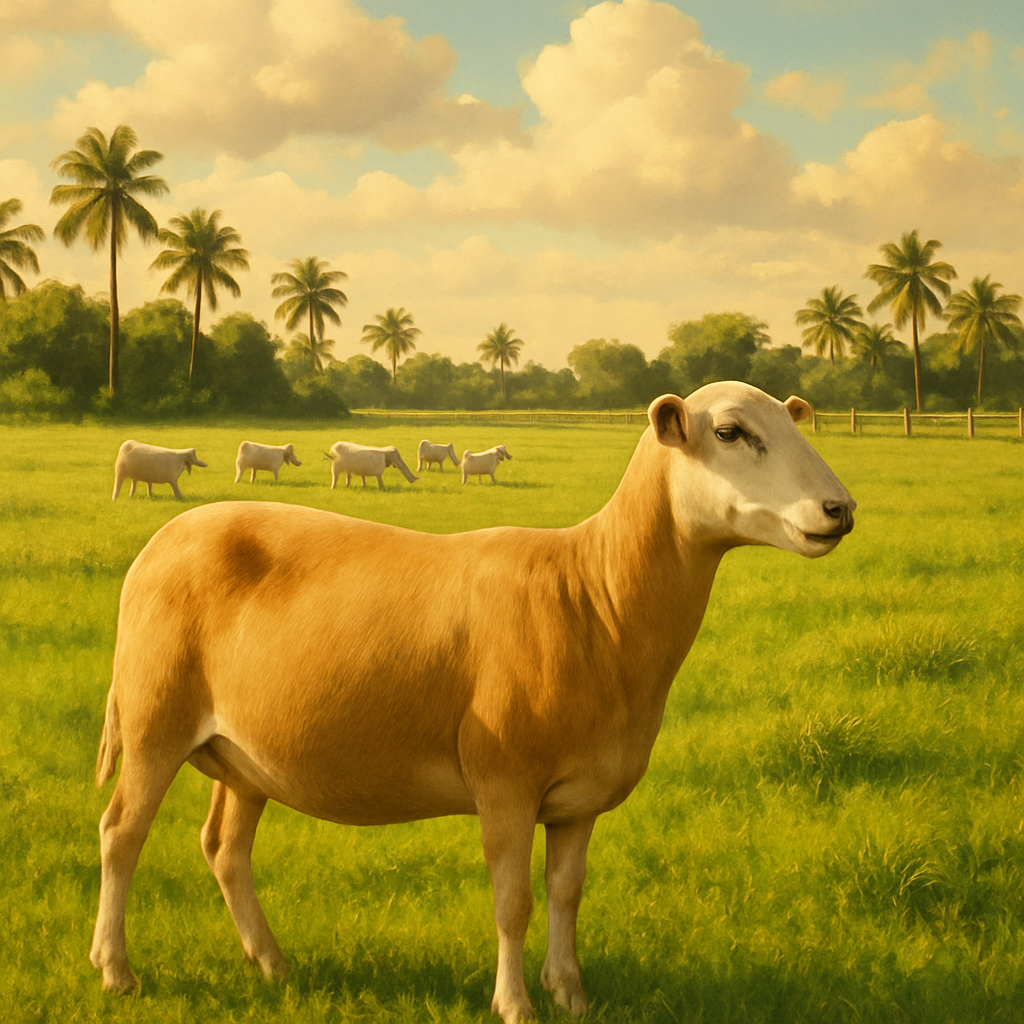 Santa Ines Sheep Brazil paint by diamond