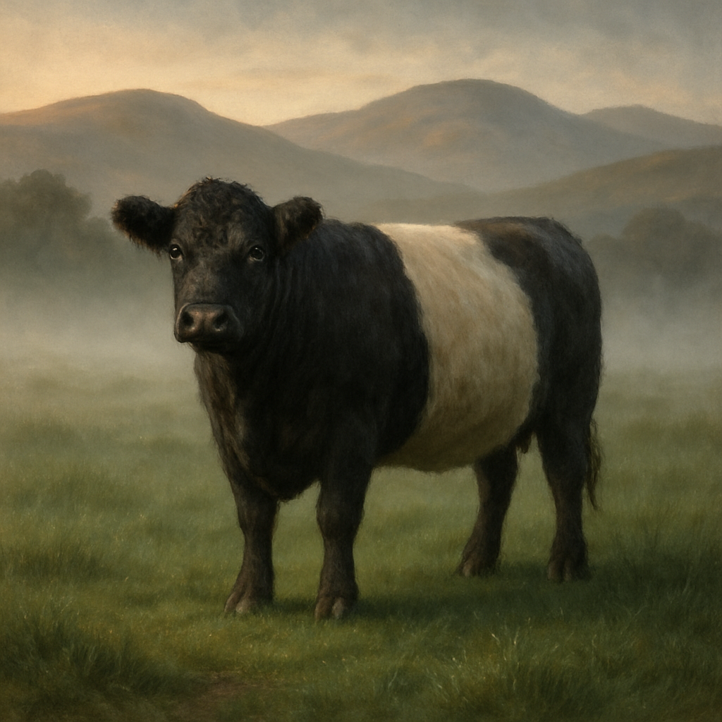 Belted Galloway Cattle - United Kingdom paint by diamonds