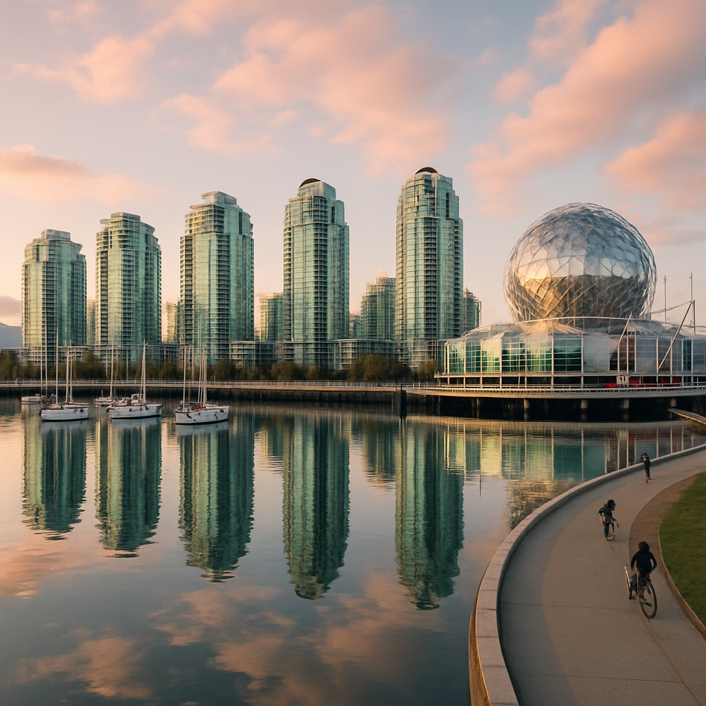 Vancouver Skyline From False Creek Seawall paint by diamonds