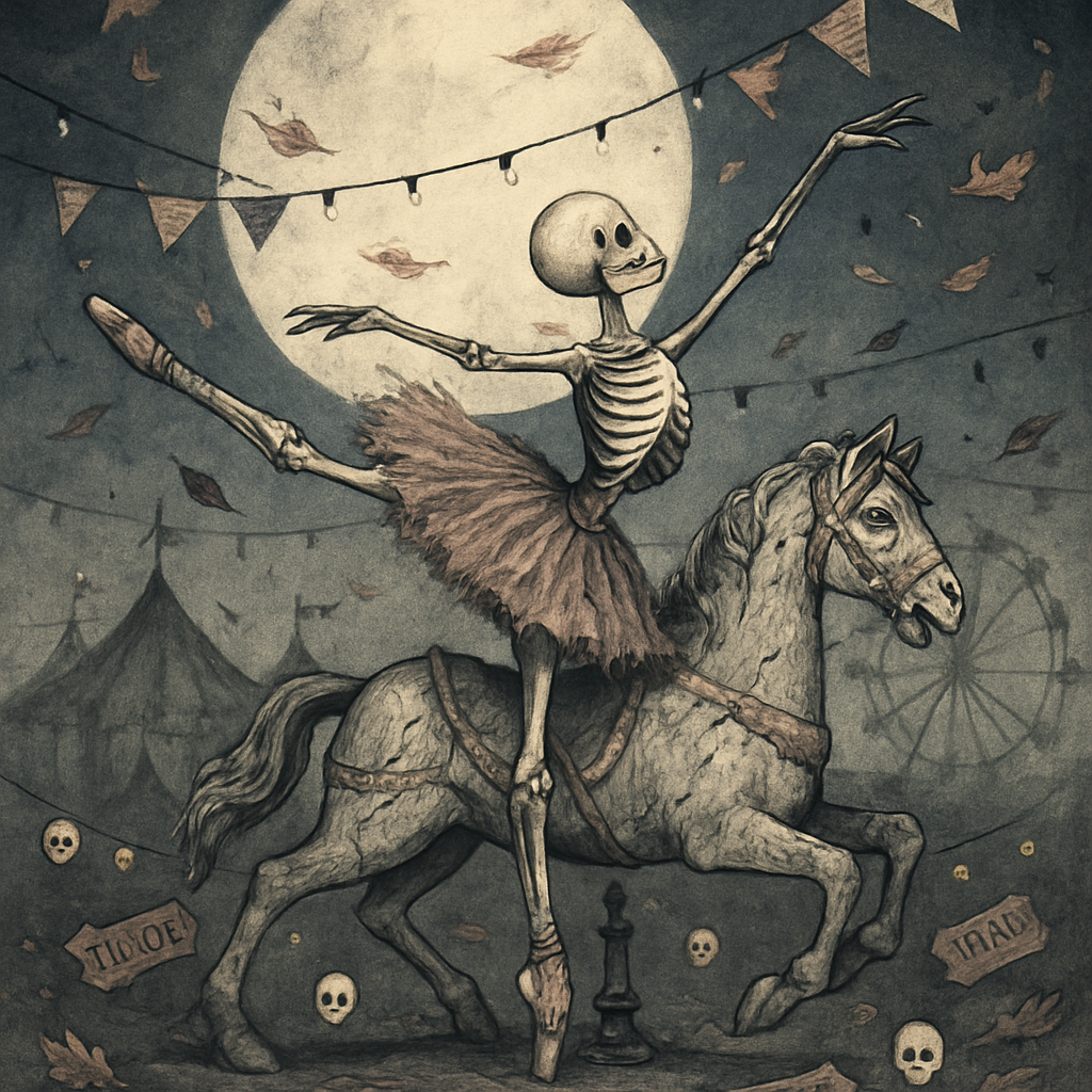 Moonlight Carnival Skeleton Ballerina Paint by diamonds art