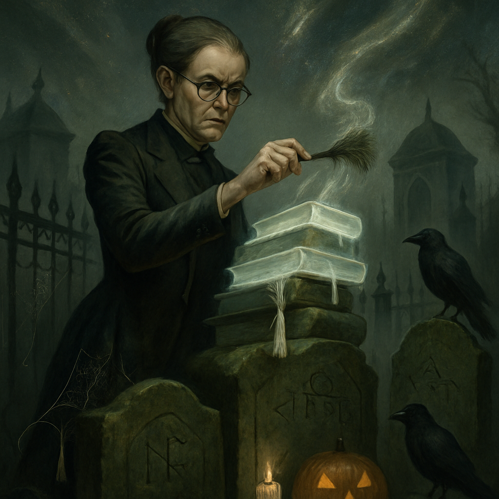 Graveyard Librarian Of Forgotten Tomes Paint by diamonds art