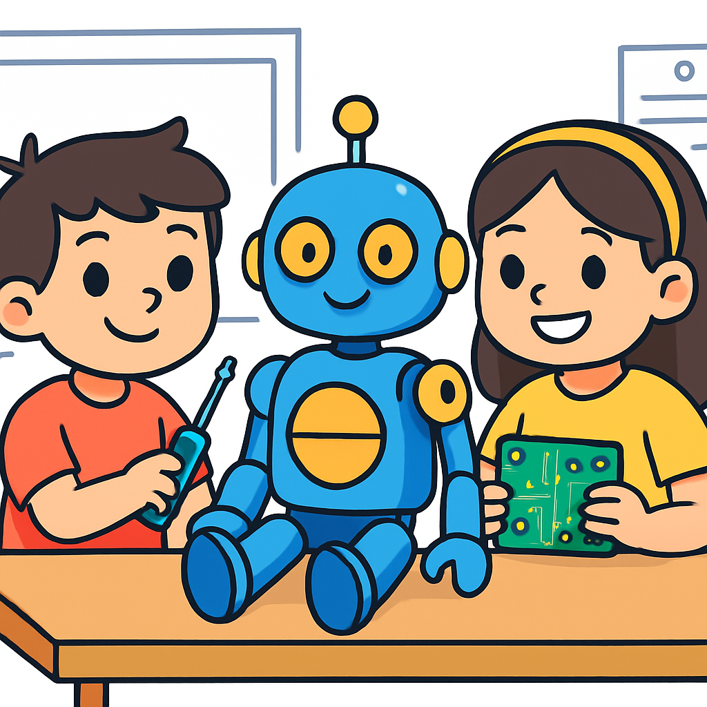 Inventive Kids Building A Robot diamond painting