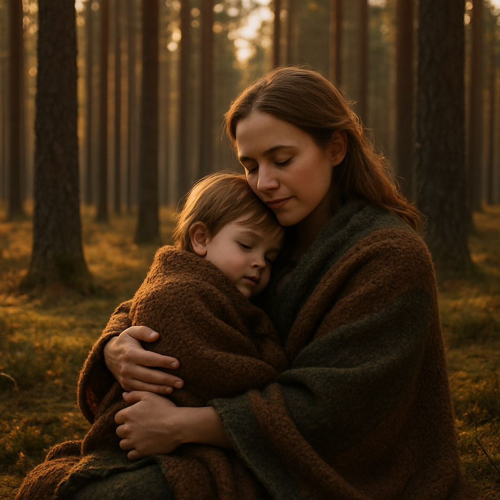 Whispering Pines Sanctuary A Mothers Embrace In The Forest paint by diamonds