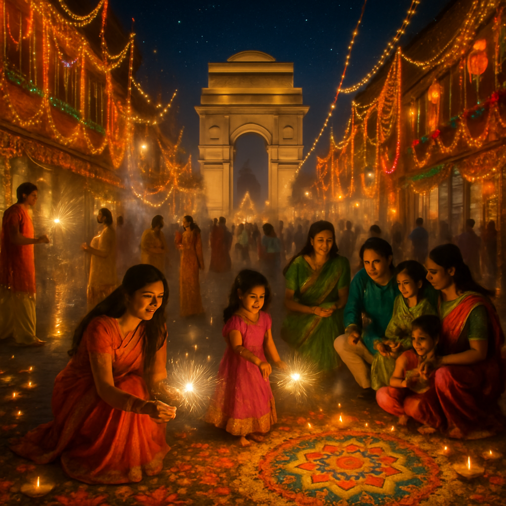 Diwali Festival - New Delhi diamond painting