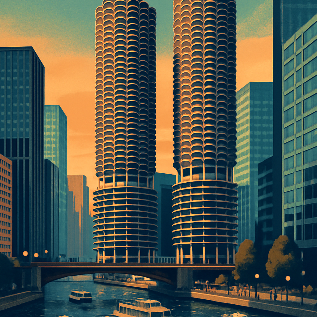 Marina City – Chicago, United States painting diamond kit