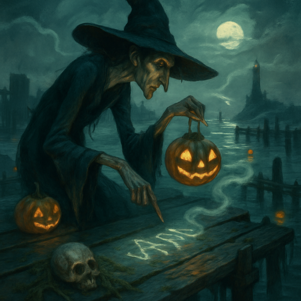 Lantern Witch Of The Foggy Pier DIY paint by diamonds