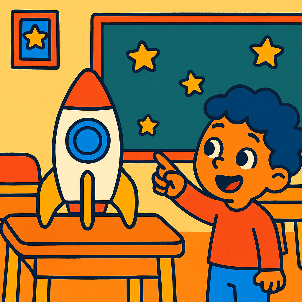Rocket Classroom Paint by diamonds kits