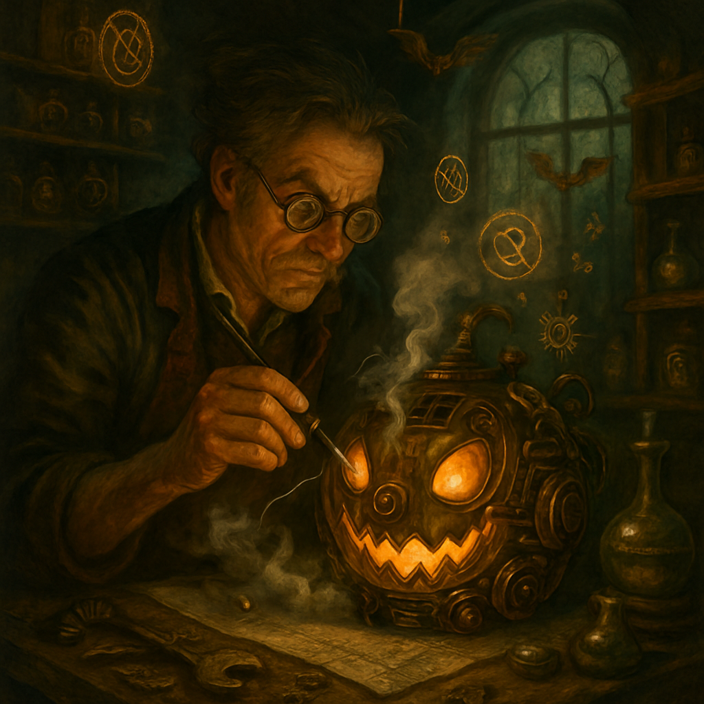 Clockwork Pumpkin Alchemist diamonded painting kits