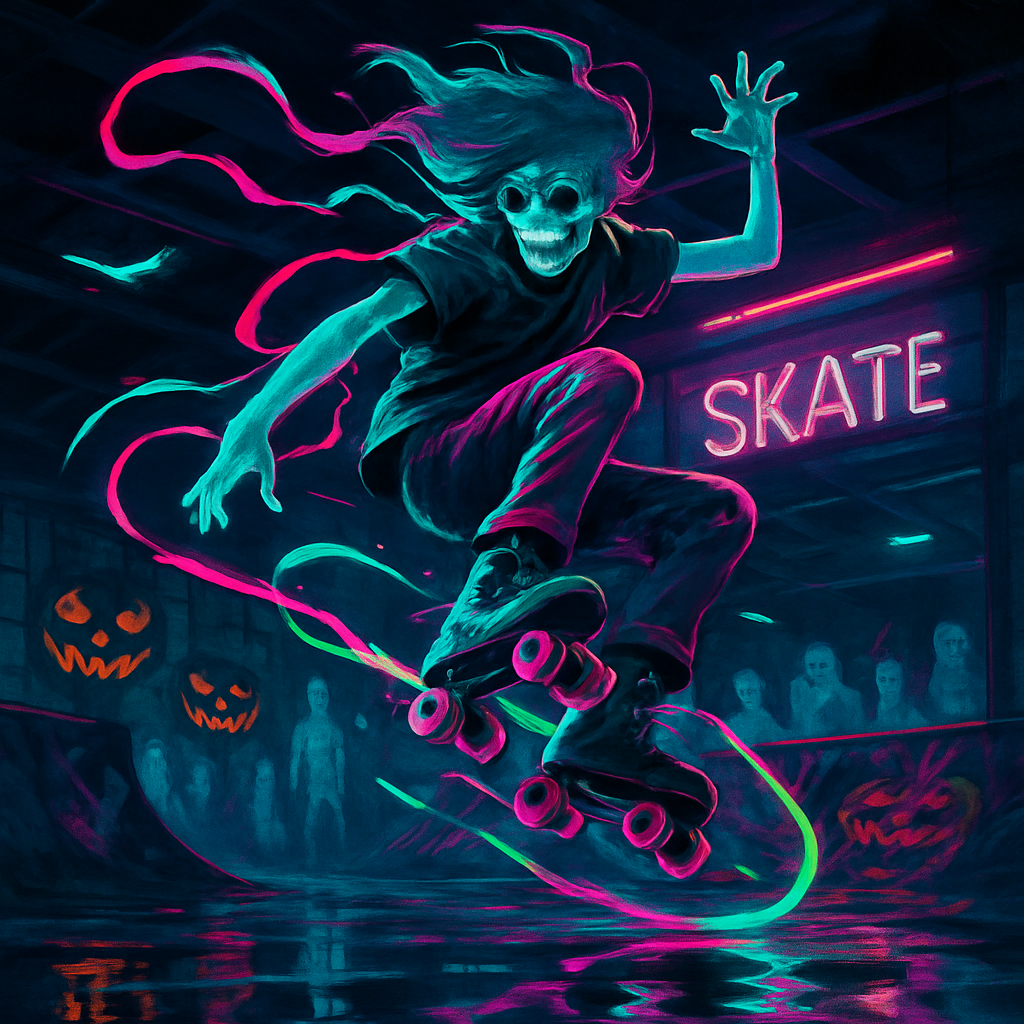 Neon Specter Skate Parade diamonded painting kits