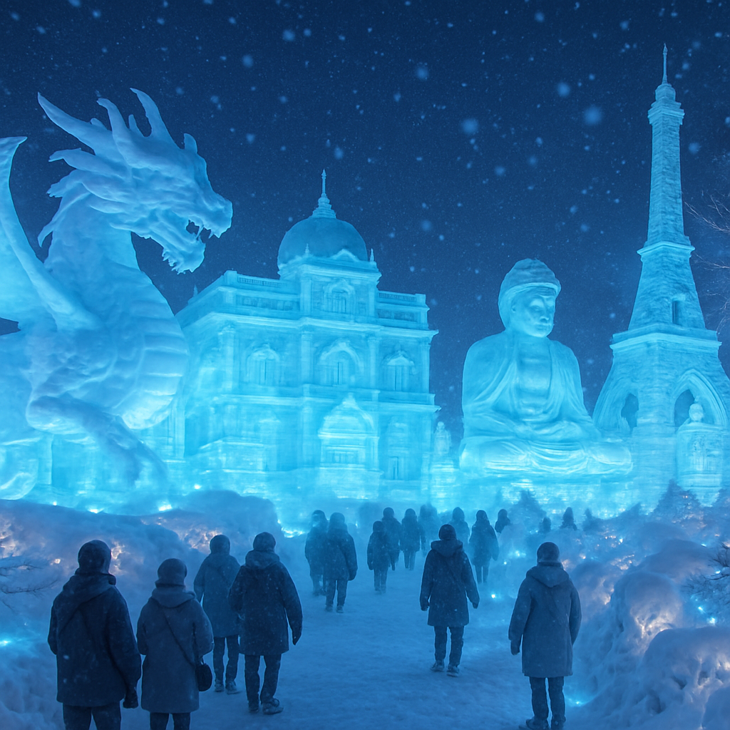 Sapporo Snow Festival - Japan paint by diamonds
