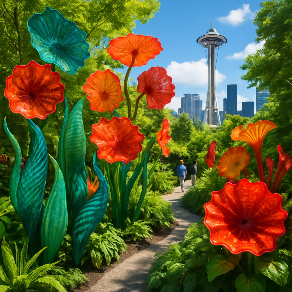 Chihuly Garden And Glass Seattle paint by diamonds