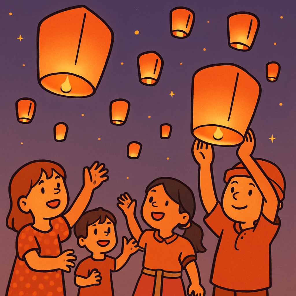 Festival Lantern Lights paint by diamonds