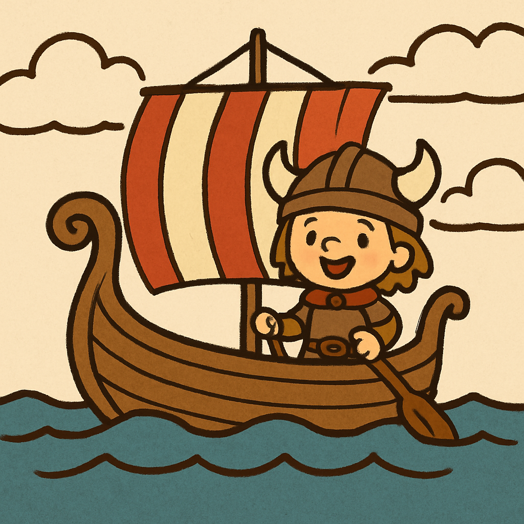 Historic Viking Ship Voyage diamond painting