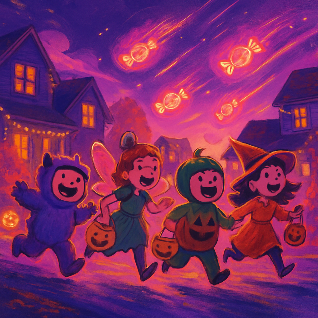 Candy Comet Chase diamond painting