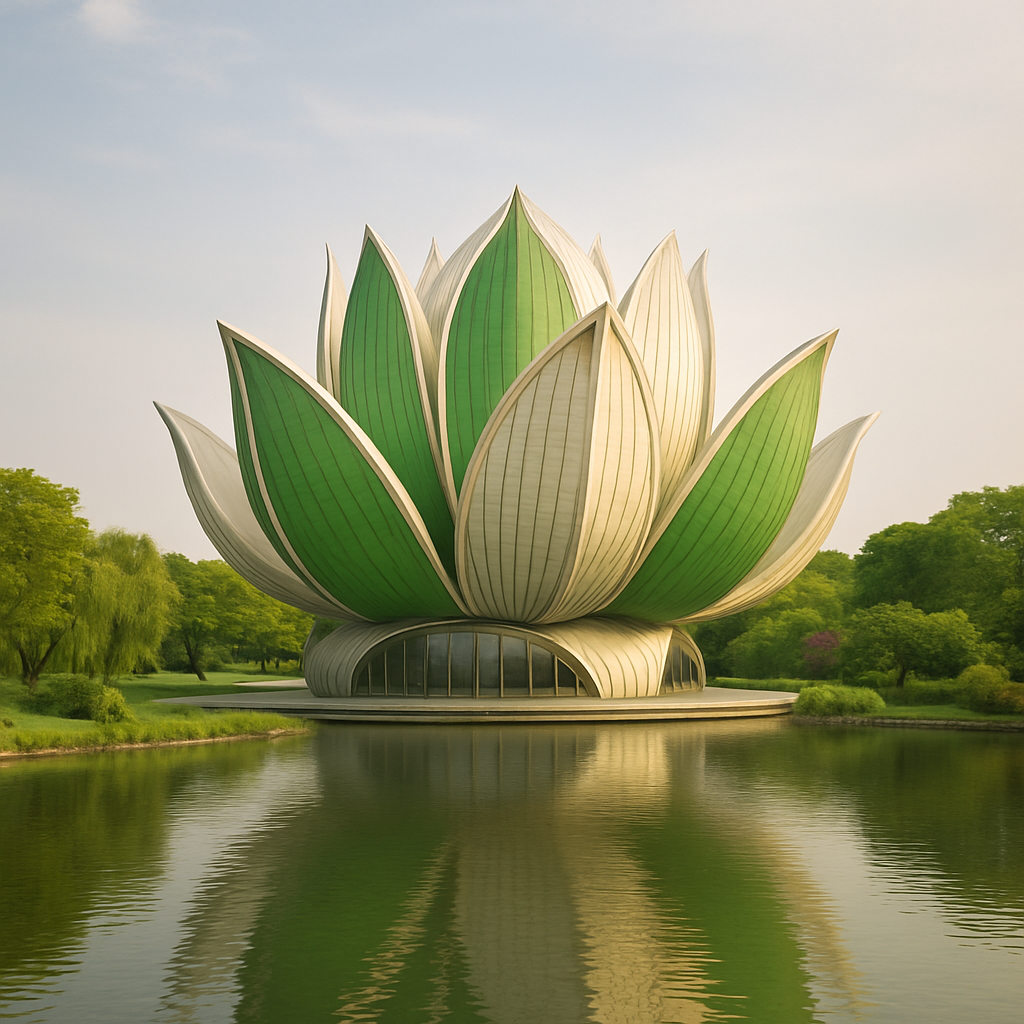 Lotus Building diamonded painting kits